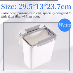 Kitchen Compost Bin for Counter Top Sink, Hanging with Lid (C)