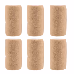 6 Packs Self Adhesive Cohesive Bandage, 10X450cm,Non Woven