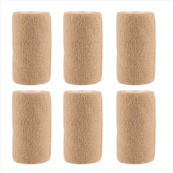 6 Packs Self Adhesive Cohesive Bandage, 10X450cm,Non Woven