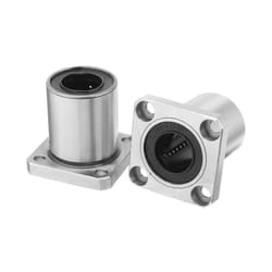 Flange Linear Motion Bushing Ball Bearing 16mmx28mmx37mm ( 2 Pcs)