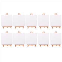 10 Set Artists Mini Canvas Set Painting Craft DIY Drawing Easel Gift