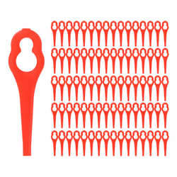 80Pcs Replacement Grass Trimmer Blades Spare Part Lawn Mower Cutting