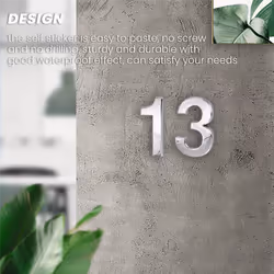 10 PCS Self-Adhesive Numbers for Residence and Mailbox Signs,0 to 9