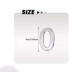 10 PCS Self-Adhesive Numbers for Residence and Mailbox Signs,0 to 9