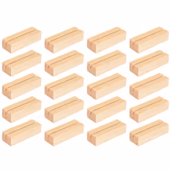 20 Pieces Wood Place Card Holders,for Wedding Decoration
