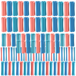 100Pcs/Set 10 Sizes Plastic Curlers Rollers Wave Corn Styling