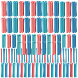 100Pcs/Set 10 Sizes Plastic Curlers Rollers Wave Corn Styling