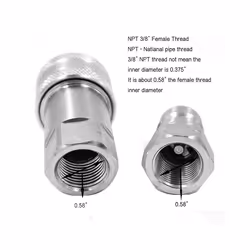 3/8Inch NPT Thread ISO7241-1A Hydraulic Quick Disconnect Coupler Set