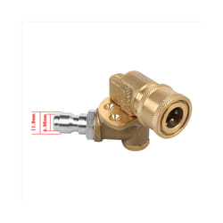 1/4In Quick Connect Pivoting Coupler Adjustable Adapter