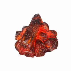 Reusable LED Simulated Fireplace Charcoal Flame Lamp for Living Room