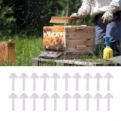 50Pcs Duck Beak Type Bee Feeding Water Feeder Beekeeper