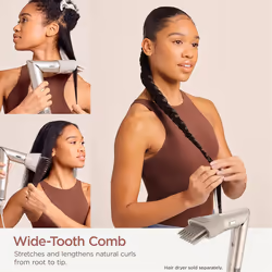 For XSKHD4WTCA FlexStyle Wide Tooth Comb, Blow Dryer Comb,A