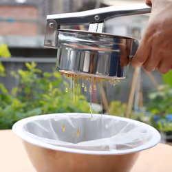 Honey Presser,Mini Stainless Steel Honey Separator