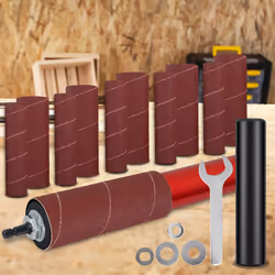 Drum Sander Set,Rubber Sanding Drum Spindle Sander Adapter