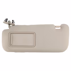 Car Interior Sun Visor With Mirror Sun Shade Left Driver Side Beige