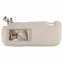 Car Interior Sun Visor With Mirror Sun Shade Left Driver Side Beige