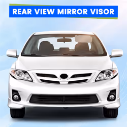 Car Interior Sun Visor With Mirror Sun Shade Left Driver Side Gray