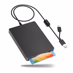 3.5 Inch External Floppy Disk Drive with USB Type-C