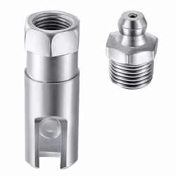Grease Coupler Right Angle 90 Degree Push-Fit Slotted Grease Fitting