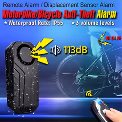 USB Charge Bicycle Vibration Alarm Anti Lost Security Sensor