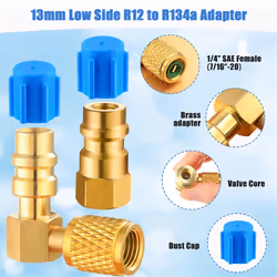R12 to R134A AC Fitting Conversion Adapter Kit
