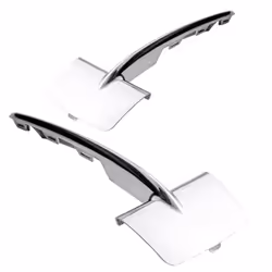 2PCS Front Bumper Lower Grille Trim Chrome for F15 X5 2014-2018