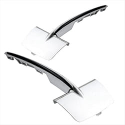 2PCS Front Bumper Lower Grille Trim Chrome for F15 X5 2014-2018
