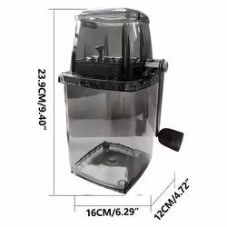 Household Manual Ice Crusher Hand Shaved Ice Machine, Transparent
