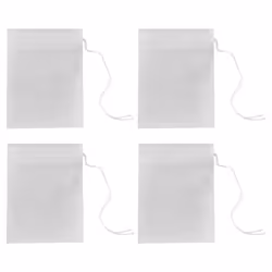 1000Pcs/Lot Biodegraded Tea Bag Filters Corn Fiber Cords 6X8Cm