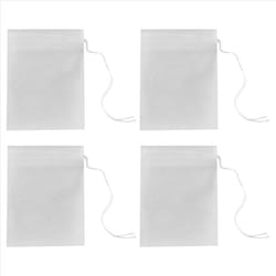 1000Pcs/Lot Biodegraded Tea Bag Filters Corn Fiber Cords 6X8Cm