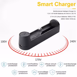 18650 Lithium Battery Charger 26650 21700 18340 C1 Battery Charger