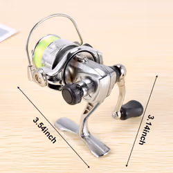 Mini 100 Pocket Fishing Reel 4.3:1 Metal Wheel Pesca Reel