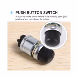 Engine Start Push Button Momentary Start Switch 12V Dc (50 Amps)