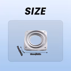 Lazy Ball Bearing Metal Swivel Plate - 72 x 72 x 9 mm