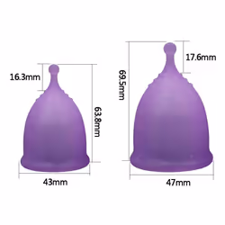 ANYTIME Women Silicone Anti Leakage Menstrual Period Cup L