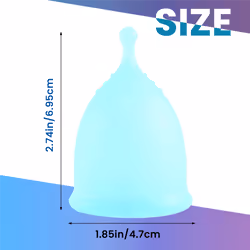 ANYTIME Women Silicone Anti Leakage Menstrual Period Cup L green
