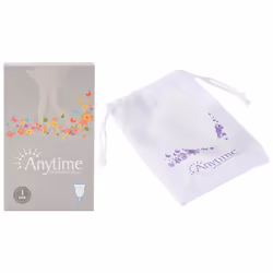 ANYTIME Women Silicone Anti Leakage Menstrual Cup S Transparent