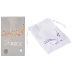 ANYTIME Women Silicone Anti Leakage Menstrual Cup S Transparent