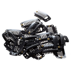 20pcs Nine-tooth Hair Clip(Black)32MM L