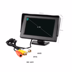 DC 9V-24V 4.3 Inch Car Rearview Monitor Kit TFT LCD