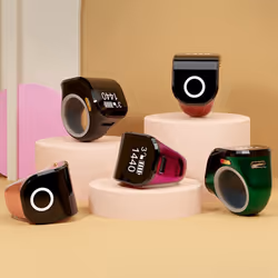 Digital Counter Portable Points Rechargeable Ring Black