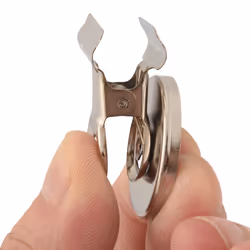 5pcs 3cm Magnetic Clip Refrigerator Wall Memo Holder Silver