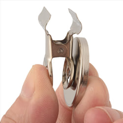 5pcs 3cm Magnetic Clip Refrigerator Wall Memo Holder Silver