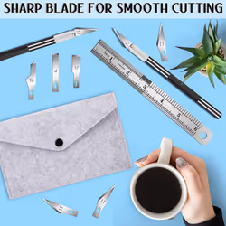 64 Pcs Exacto Knife Precision Craft Exacting Hobby Knife Set