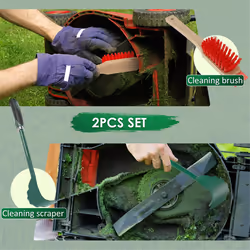 Mower Deck Scraper with Long Handle, Lawn Mower Deck Cleaner Tool
