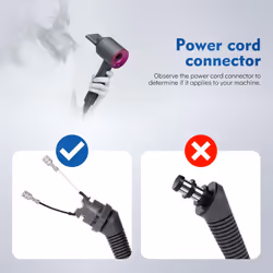 Replacement Hair Dryer Cable for Dyson HS01/HS05 Hair Styler EU Plug