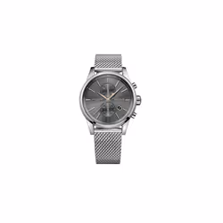NEW HUGO BOSS 1513440 MENS STAINLESS STEEL MESH GREY DIAL JET FASHION WATCH UK