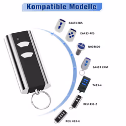 For RCU 433-2K Garage Opener Handheld Transmitter