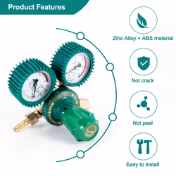 Oxygen Gas Bottle Regulators Acetylene Double Gauge Regulator