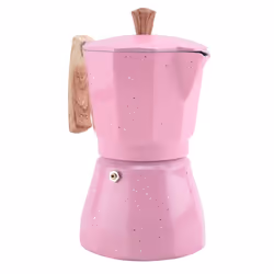 Latte Mocha Percolator Pot Stovetop Coffee Maker 300Ml Pink